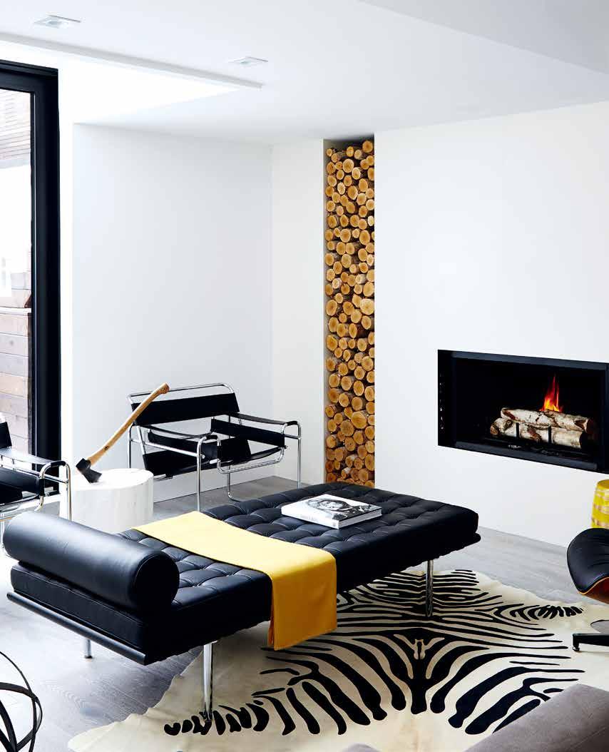 I LIKE SUPER-MODERN DESIGN, Mid-Century Modern furnishings, including Wassily armchairs and a Barcelona lounger, look