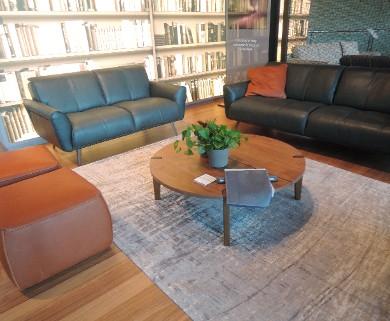 Natuzzi Editions' new deep green leather colorway debuted at High Point Market following a successful launch at furniture shows in Cologne and Milan.