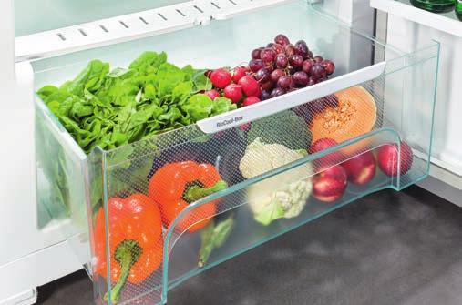 LEDs emit very little heat, which ensures that fresh food is always optimally stored.