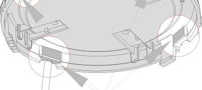 Align the LED tube and tabs and gently pushing the cover until it locks into place. (Figure 12).