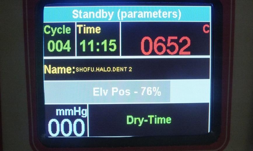 different parameters in the editing mode 2.5 Displays : The program Status display shows the Status of the selected program.