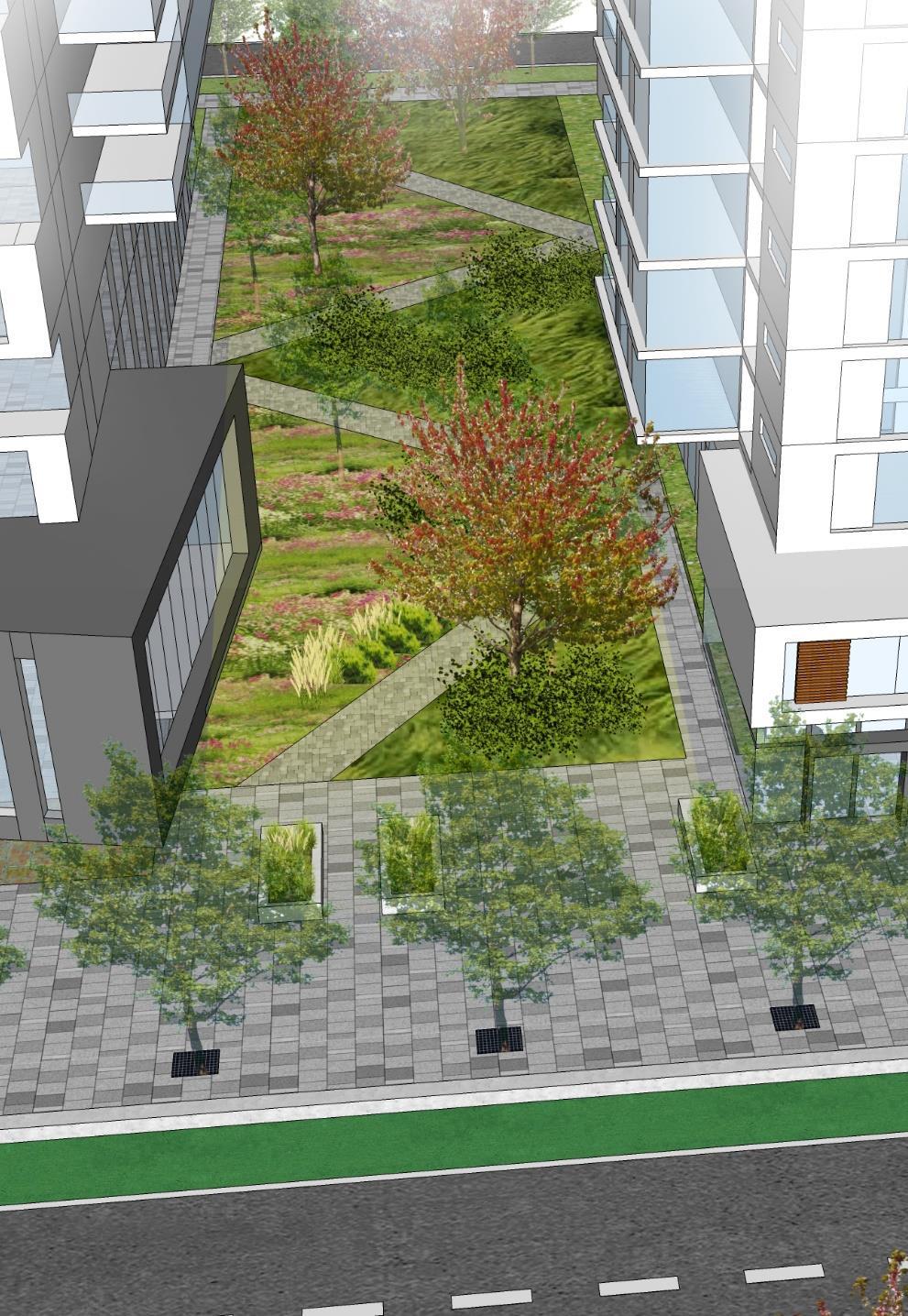 Demonstration plans to clearly implement the guidelines: Implementing the Green Approach Phased Intensification of a Retail Site with Mid-Rise Development Mid to Low-Rise Development