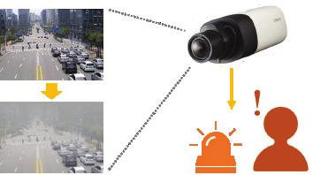 2. Fog Detection Fog Detection Fog Detection Technology detects when the clarity of the video has been compromised by fog on the site where the camera is installed.