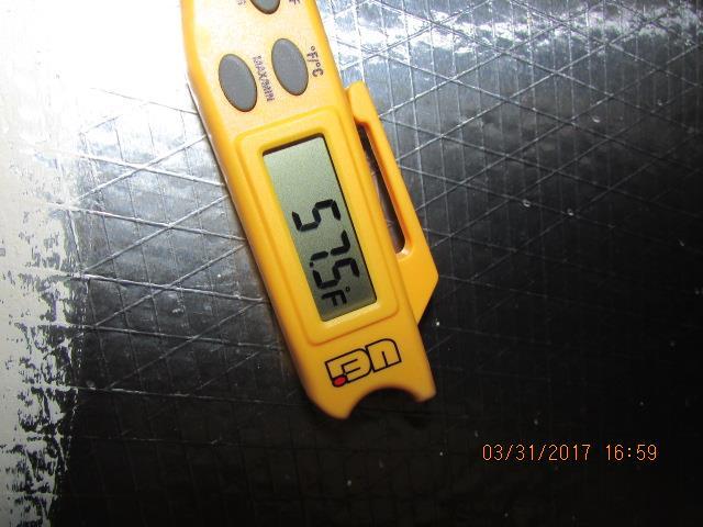 8 Item 2(Picture) Air Handler Data Plate (3) The ambient air test was performed by using thermometers on the air handler of Heat pump in cool mode to