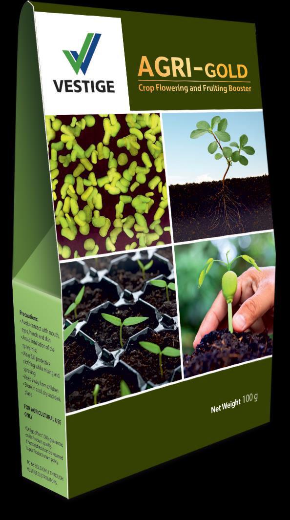 AGRI GOLD A plant growth regulator that can infiltrate to the body of plant rapidly and deliver magical results It helps to promote the cytoplasm circulation inside the plant cell It is a magical