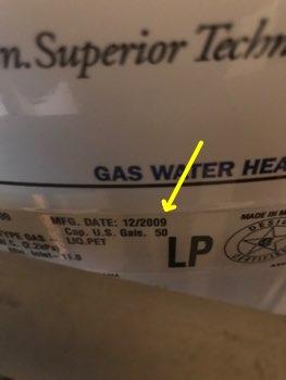 3. Age Approximately 8 years of age, average life span is 10 to 12 years 4. Condition Expansion tank is not in place. This is a hazardous condition on closed water systems.