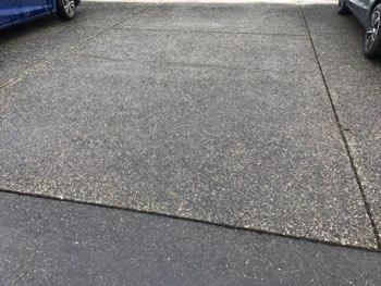 Cracking at the driveway/sidewalk does not appear