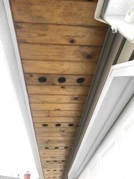 Fungal growth at the soffit, areas would