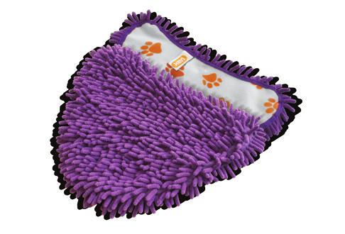 These cleaning pads attach to the base of the steam mop using