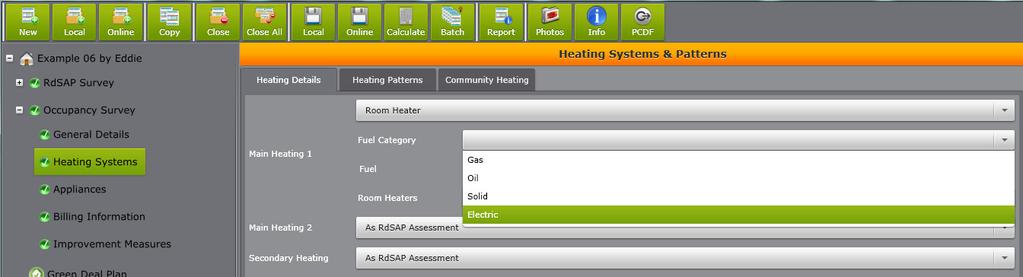 Heating Systems Fuel Category Gas Oil Solid Electric Fuel: