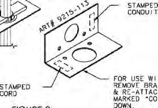 Installation Instructions (Models JES8750AA*, JES8850A**) 3-WIRE SERVICE CORD OR CONDUIT INSTALLATION 1.