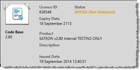 2. Click Validate Licence button at the bottom of the page. A dialog will appear showing a validation code number: 3. Contact Grosvenor Technical Support (see Technical Support on page 6).