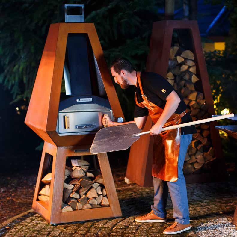 Pizza&Bread Oven No outdoor kitchen is complete without a wood fired oven. Quan Oven heats up to 400 C which allows to bake a pizza as large as 50cm diameter in just 3-4 minutes.