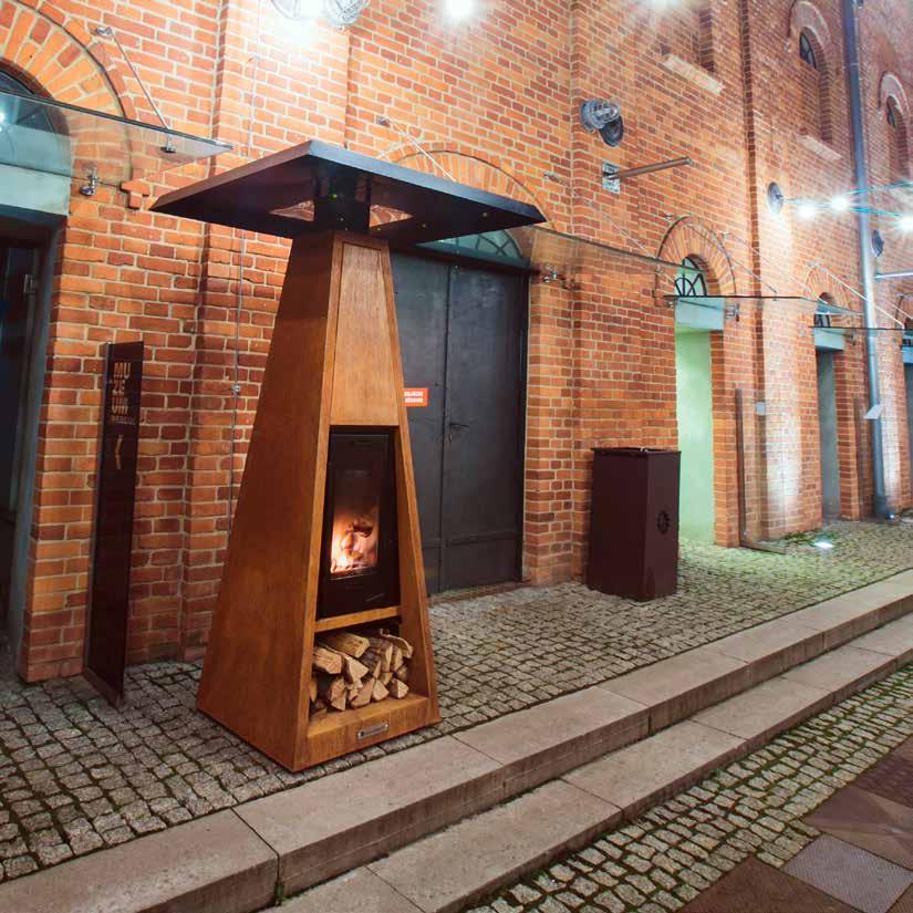 Heat Master A unique product for cold evenings outdoors. Woodfired patio heater will bring light and warmth into your garden or restaurant terrace.