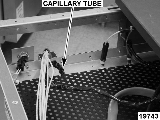 NOTE: Do not kink capillary tube. 9. Reverse procedure to install.