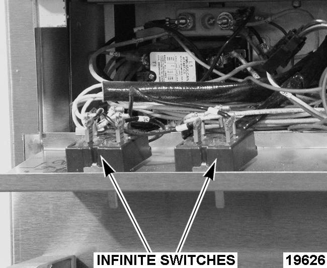 Open control panel as outlined under COVERS AND PANELS. 2. Disconnect rocker switch electrical connections noting their locations.