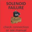 SOLENOID MODULE FAILURE: Assuming the system has an optional Solenoid Module installed, if at any time during the operation of the system, a solenoid valve fails to operate, the controller will
