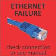ETHERNET MODULE FAILURE: Assuming the system has an optional Ethernet Alarm Module installed, if at any time during the operation of the system, an Ethernet module fails, the controller will return