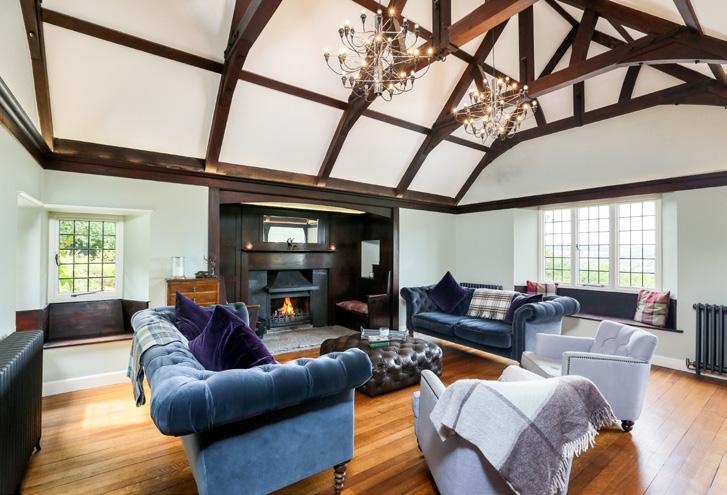 BARTON ROCKS BARTON, WINSCOMBE, BS25 1DU Stunning Arts & Crafts home in beautiful elevated grounds approaching 29 acres Individual Edwardian residence Breathtaking views Stables and outbuildings Set