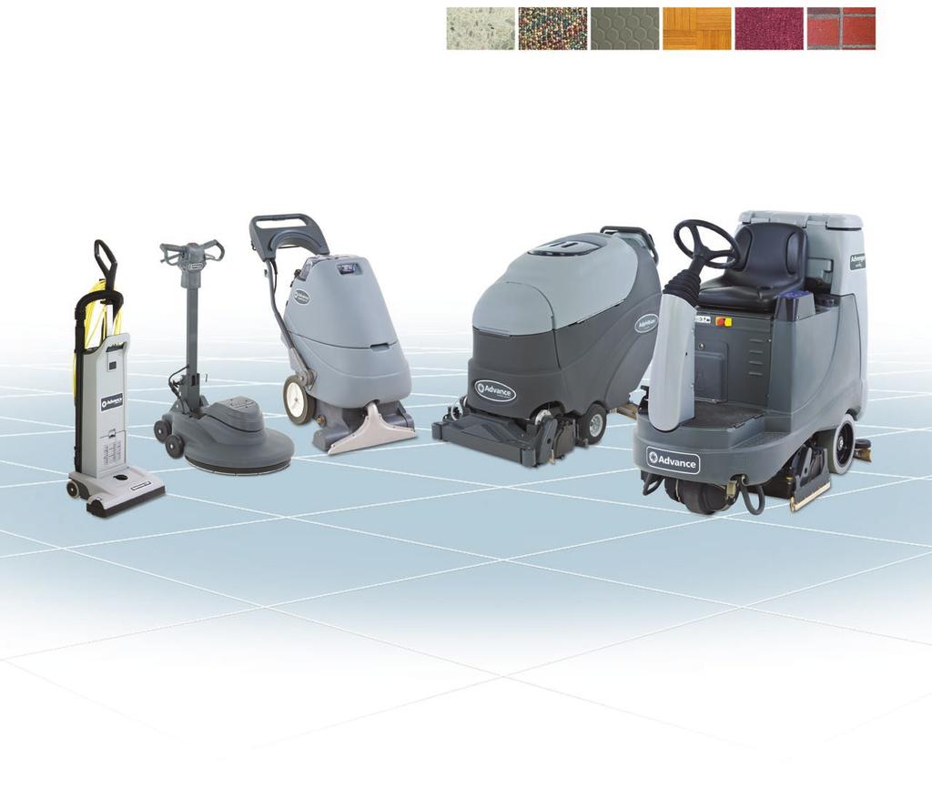Commercial Equipment Defining Cleaning Innovation Upright Vacuums Canister & Specialty Vacuums Extractors / Carpet Equipment Sweepers Floor Machines Burnishers