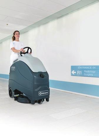 SC1500 Automatic Walk-Behind & Stand-On Scrubbers 12 Micromatic 14E Automatic Scrubbers 14 inch scrub path, cord-electric Cylindrical scrub brush operates at 1,000 rpm Front and rear squeegee system