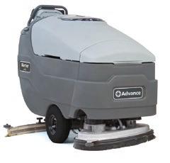 Adfinity 20D/X20D/X20C/X24D available with EcoFlex System Automatic Scrubbers 20 and 24 inch disc and 20 inch cylindrical scrub paths, with traction drive 14.