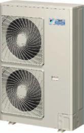 Outdoor unit RMXS-EV HEAT PUMP Equivalent horsepower HP Cooling capacity (1) kw Heating capacity (1) kw Nominal input Cooling kw Heating kw EER (1) Cooling COP (1) Heating Maximum number of