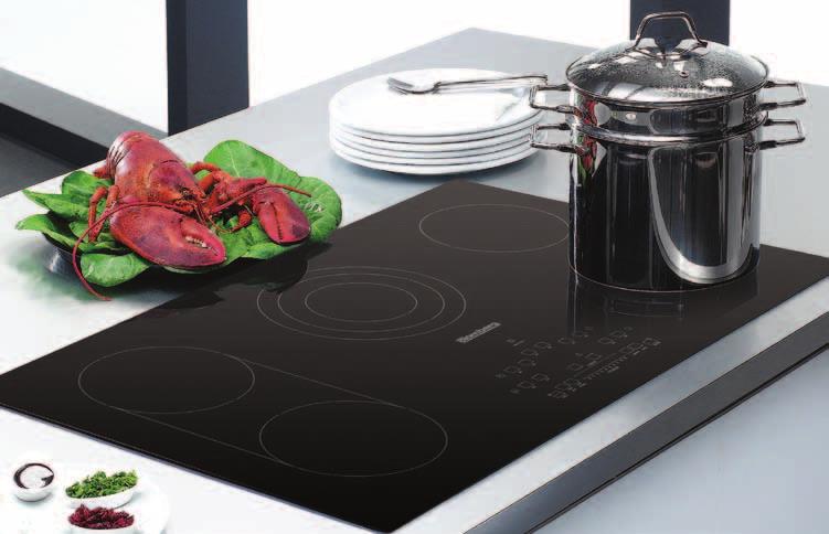 WITH YOU PRACTICAL COOKING WITH CERAMIC COOKTOPS Elegant design Blomberg ceramic cooktops have scratch-free, easy-to-clean smooth surfaces providing clean and modern looks thanks to their frameless