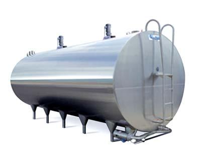 3 Thoroughly brush all interior surfaces of the tank with the selected bulk tank sanitiser, CRYSTAL or VANOSAN allowing at least 2 minutes contact time.