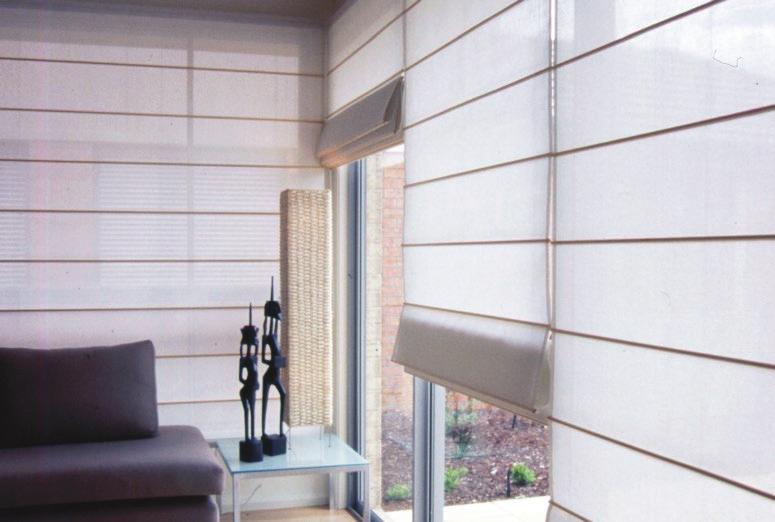 ROMANBLINDS Traditional + Contemporary Roman Blinds enhance any décor style, from traditional through to contemporary.