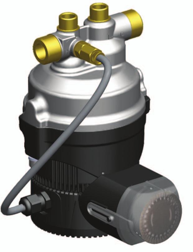 2.1 P- Pump, RCP-1 No return line required Compact spherical motor design Energy efficient ECM