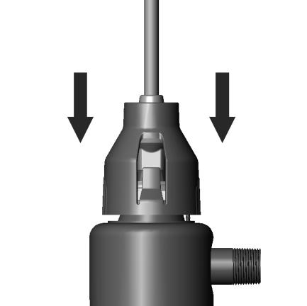 Lamp plug Figure 10 2. Connect the power supply to the outlet while continuing to press the push button. The indicator light will flash green for about 3 