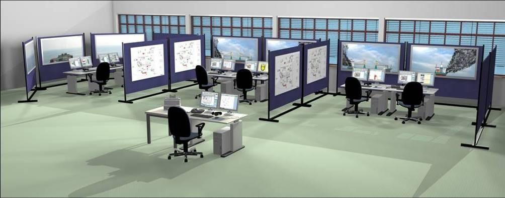 Decision Support System (right top) and Training room of