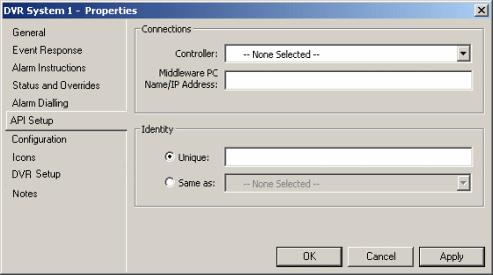 Complete the following fields: Select a controller to associate with the Avigilon server.
