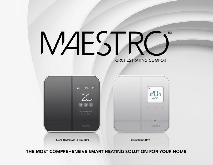 Maestro MAESTRO is the first smart thermostat compatible with all your electric heating devices, such as baseboards, convectors and fan heaters.