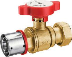 The fittings are made of brass with stainless steel bush and EPDM gaskets. They are guaranteed up to a pressure of 16 bar and a temperature of 95 C.