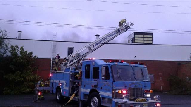 reported building fire. The building was formerly Watsons Turkey Products.