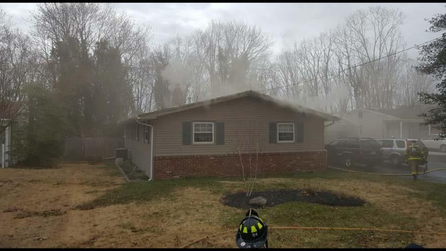 Crews battled the blaze despite the weather issues.