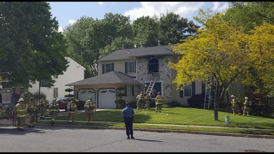 16 Stonehenge Drive 05/15/16 Dispatched for a reported house fire. Caller advised 9-1-1 that a second floor office was on fire and that there were flames and smoke from a 2nd floor window.