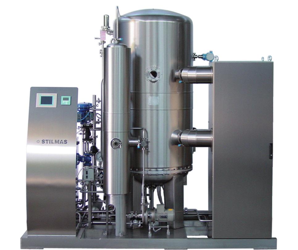 Construction Characteristics The plant is completely made in AISI 316L stainless steel.