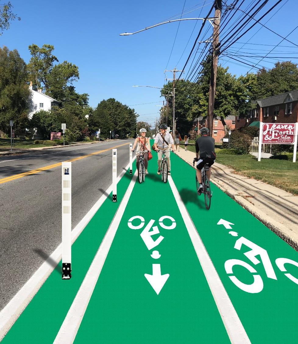 Pedestrian and Bicycle Connectivity Implement bike lanes and routes throughout the Township, where possible.