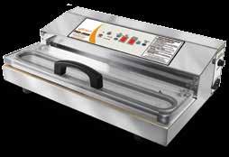 process Automatic mode with simple one-touch operation and manual seal mode allows control of the amount of vacuum pressure for sealing soft