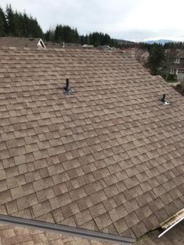 maintenance and care. Small areas of moss on roof.