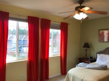 1. Location Location Northwest Bedroom 1 2. Bedroom Room Walls and ceilings appear in good condition overall. Flooring is carpet. Heat register present.