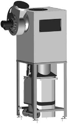 Maintenance Cleaning (continued) Flue gas cyclone (optional) The flue gas cyclone minimizes dust emissions and is designed as a multi-cyclone with an axial function.