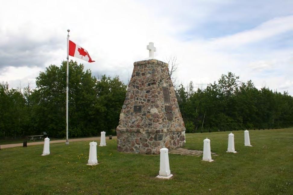 ENCLOSURE 5 Statement of Significance Frontiersmen War Memorial SE 18 51 20 W4M Description of the Historic Place This fieldstone monument has a white cross on top and five plaques dedicated to the