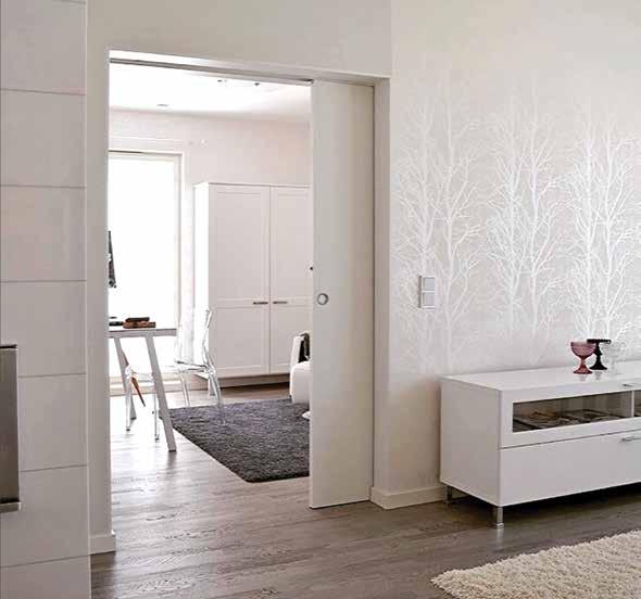 Single 2 x 4 Sliding Pocket Door System Simple, functional, strong and reliable.