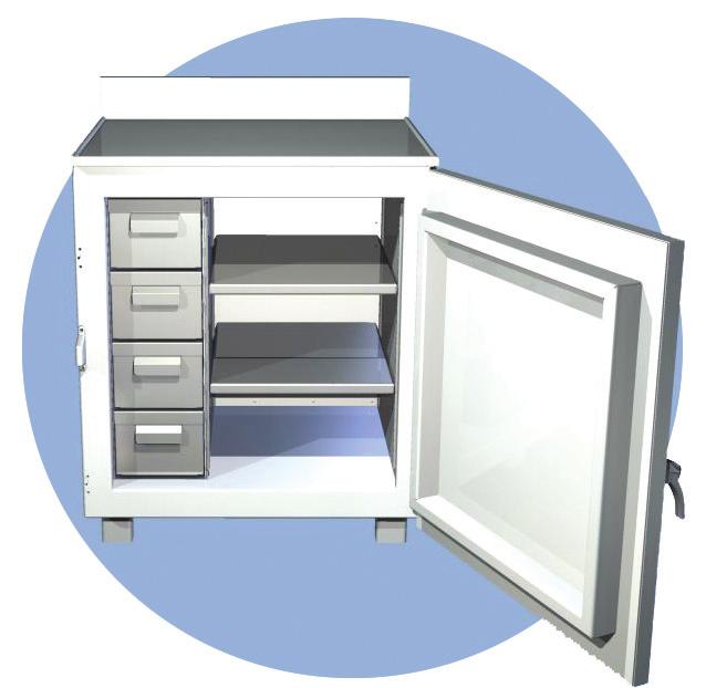 4 Drawer Work Station The Four Drawer Work Station is one of Capintec s most versatile designs.