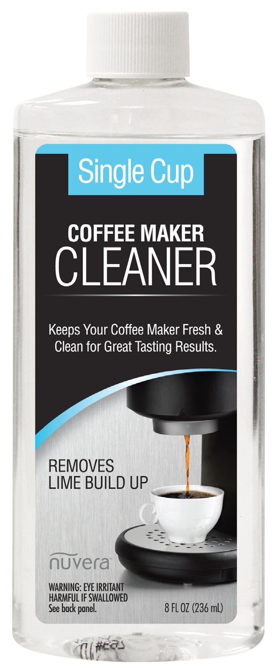 Coffee Maker CLEANER SINGLE CUP COFFEE MAKER CLEANER Quickly removes lime and mineral build up from coffee makers and other appliances. Keeps your coffee maker clean for great tasting results.