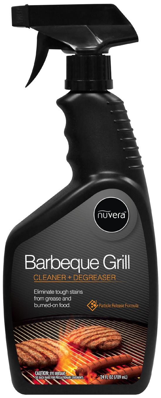 Barbeque Grill CLEANER + DEGREASER REMOVES HEAVY GREASE BUILD UP For bbq grills (interior & exterior), grates, ovens, microwaves, pot/pans, porcelain, ceramic ware, stainless steel, rotisseries, and